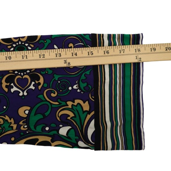 Laundry By Shelli Segal Paisley Mini Dress Womens Size 10 Bell Sleeve Stretchy - Picture 5 of 15